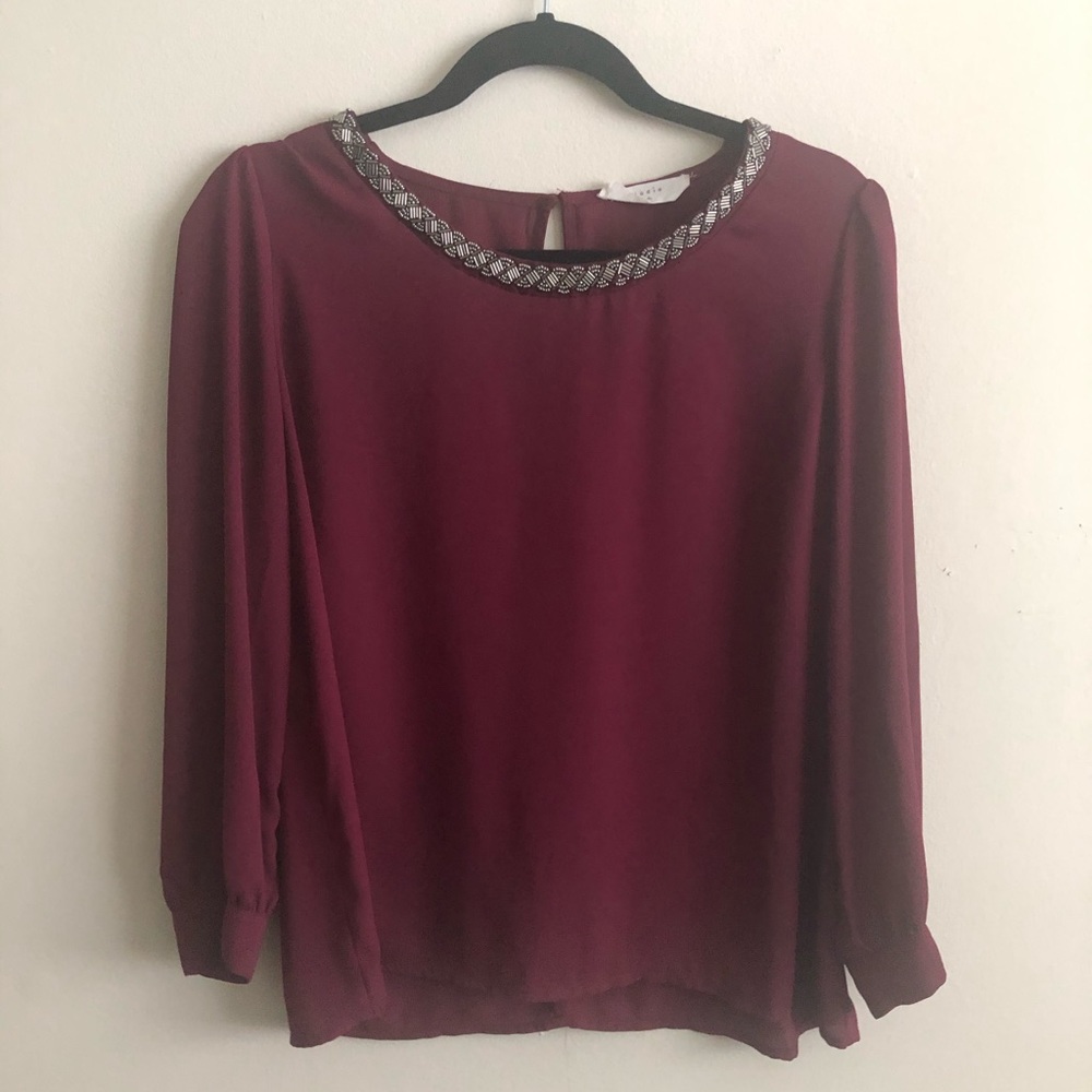 Maroon Blouse